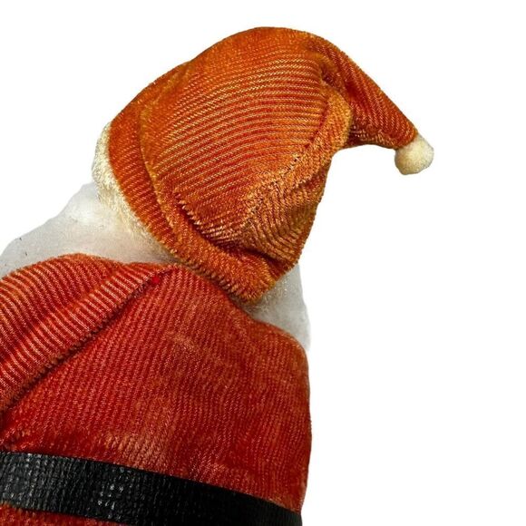 VTG Rubber Face Santa Suit Plastic Boots 10" Bendable Arms Faded Japan - Picture 5 of 8
